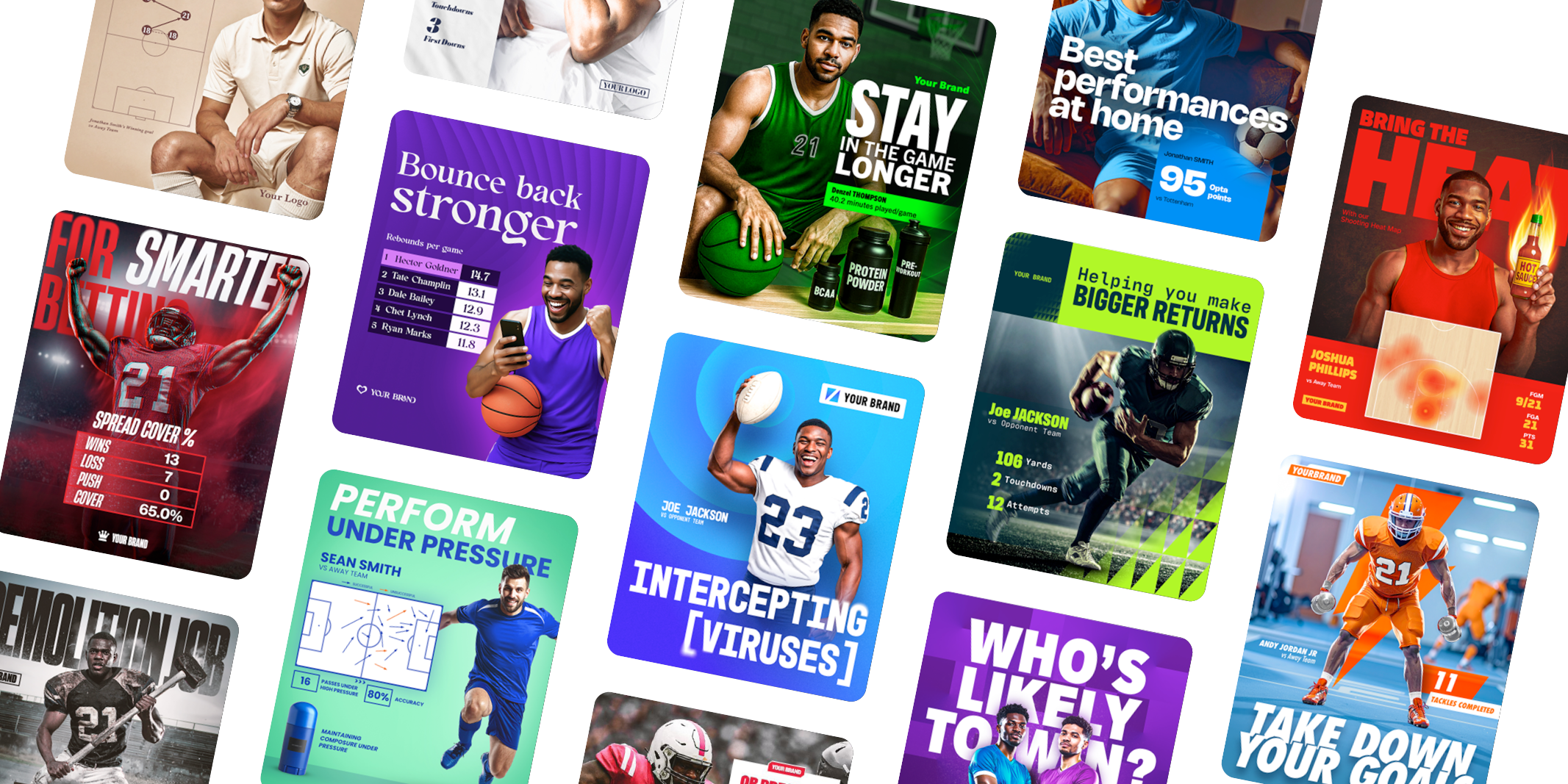 Collage of brand activations
