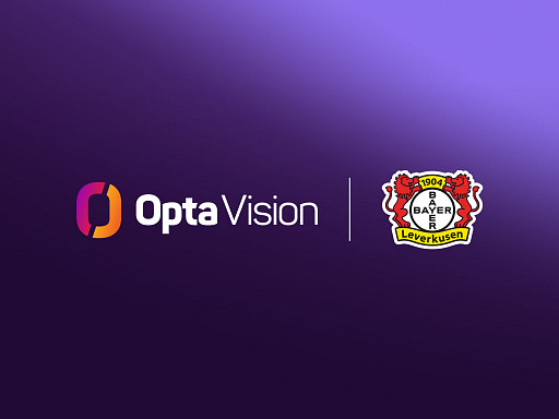 Opta Vision and Bayer 04 Leverkusen partnership graphic